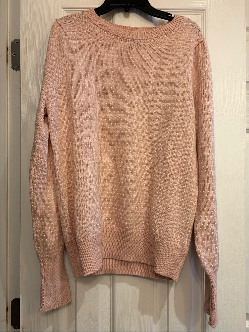 Tahari Blush Pink Crewneck Sweater